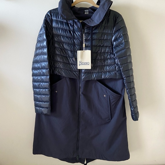NWT Herno navy blue all weather jacket - Picture 3 of 3